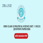 CBSE Class 12 Political Science Set 1 59 2 1 Question Paper with Solutions